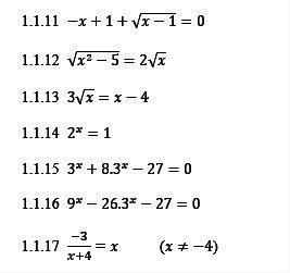 Algebra, Equations and Inequalities